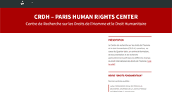 Desktop Screenshot of crdh.fr
